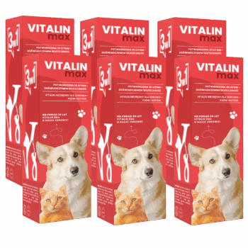 Vitalin Max dla psów i kotów 6 opakowań