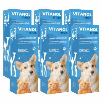 Vitanol Max dla psów i kotów 6 opakowań