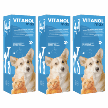 Vitanol Max dla psów i kotów 3 opakowania